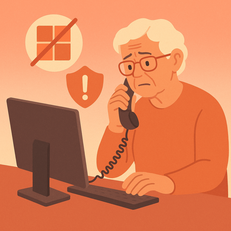 tech support scam warning