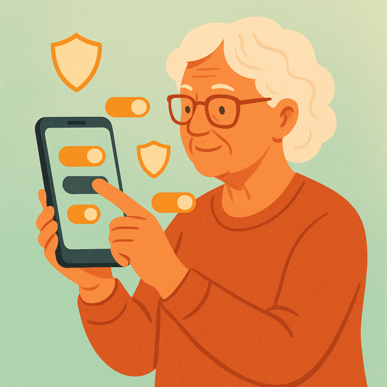Android privacy settings seniors